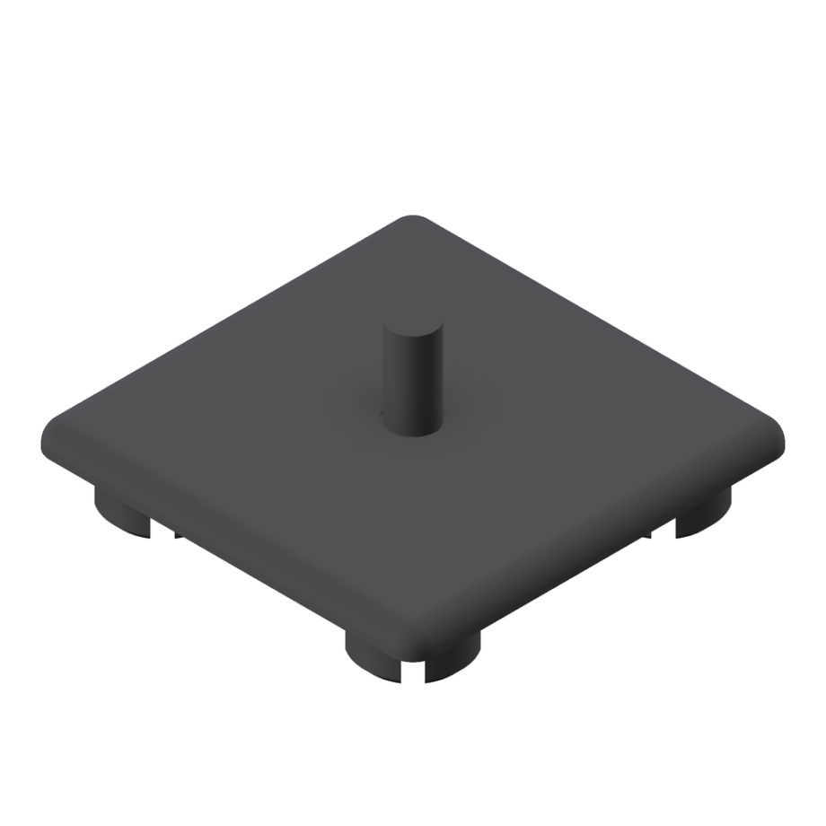 Abdeckkappe 45x45 Z grau