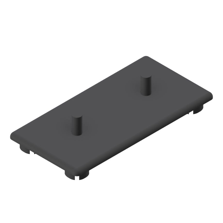 Abdeckkappe 45x90 Z grau