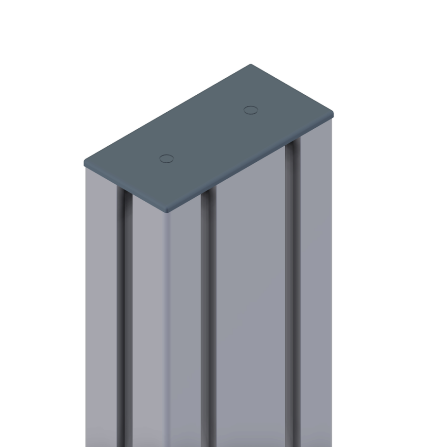 Abdeckkappe 45x90 Z grau