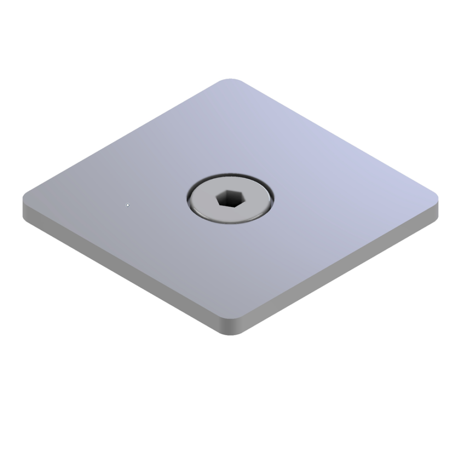 Aluminium-Abdeckkappe 45x45