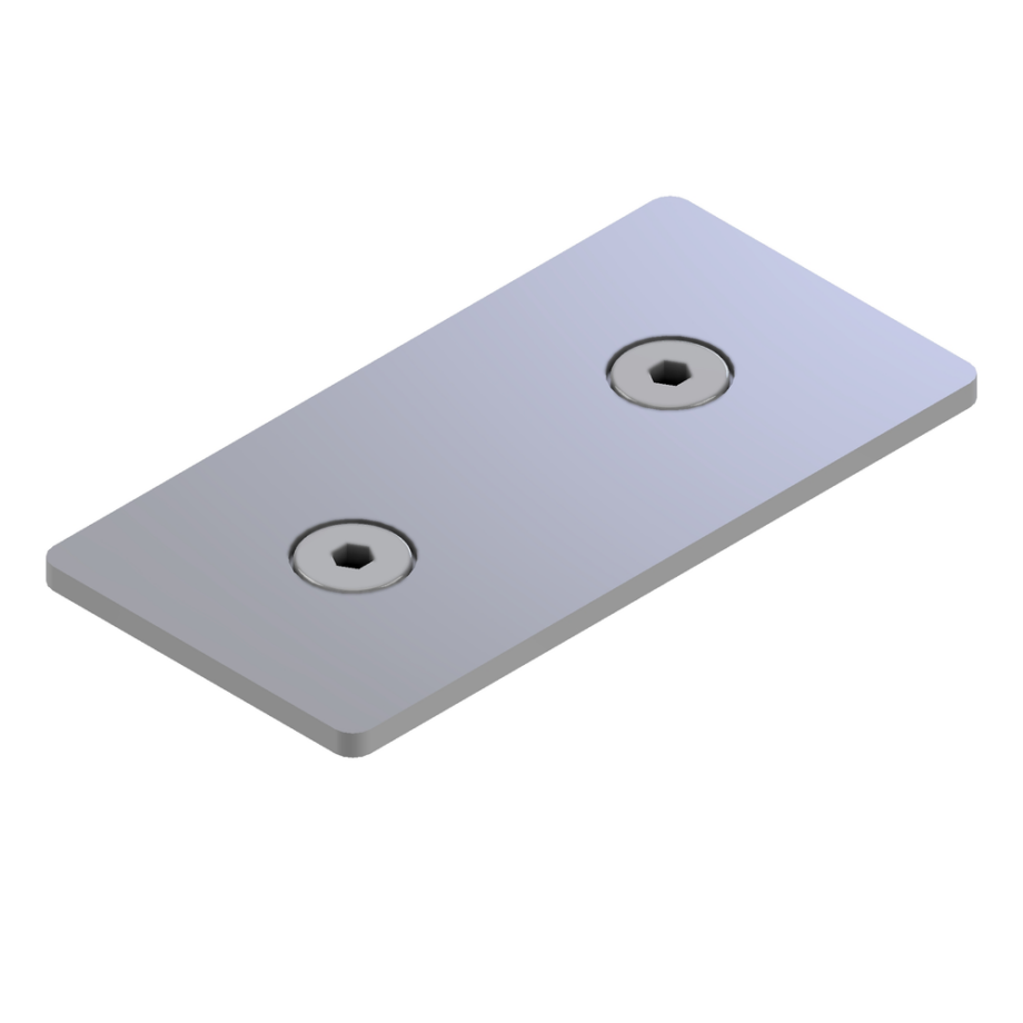 Aluminium-Abdeckkappe 45x90