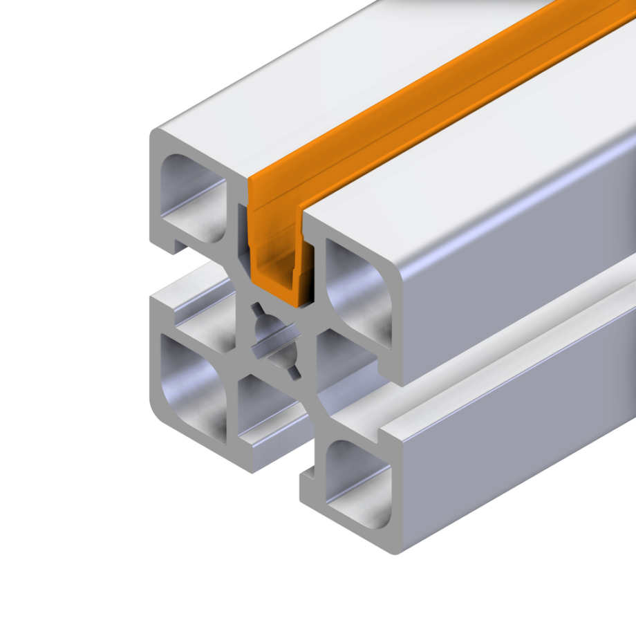 Einfass- und Abdeckprofil 45 pastellorange