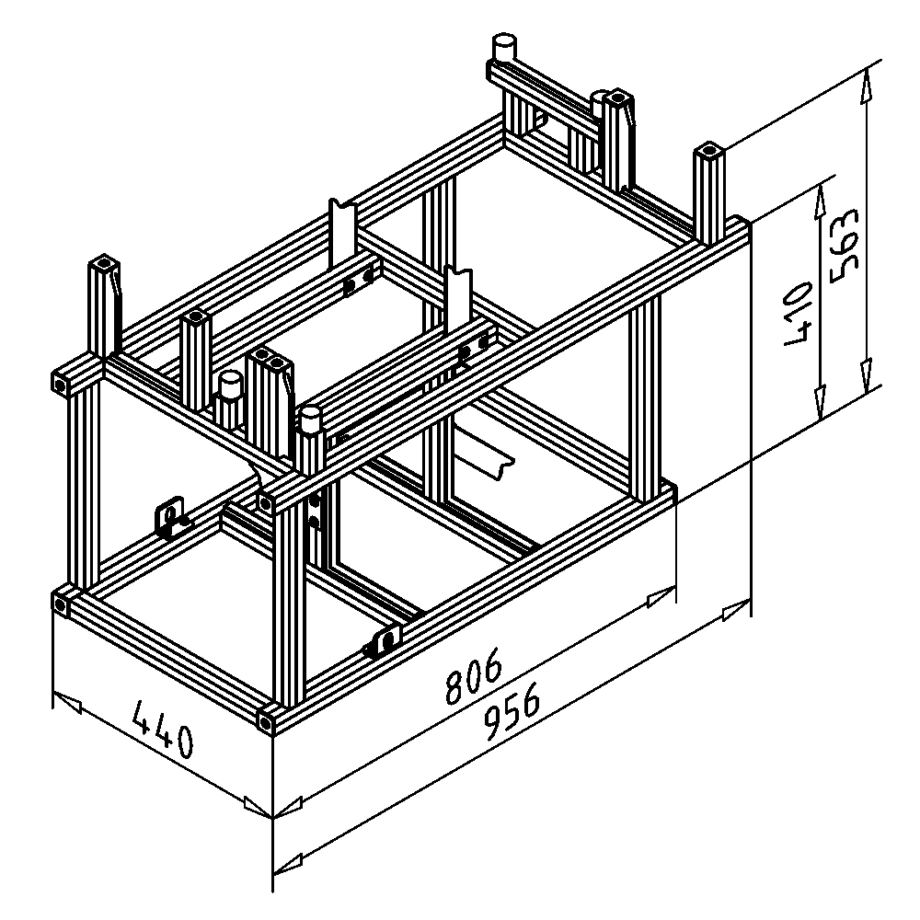 Gerätelagerung horizontal BS